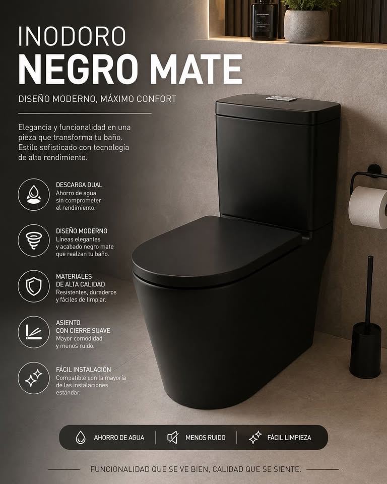 COMBO BAÑO NEGRO
