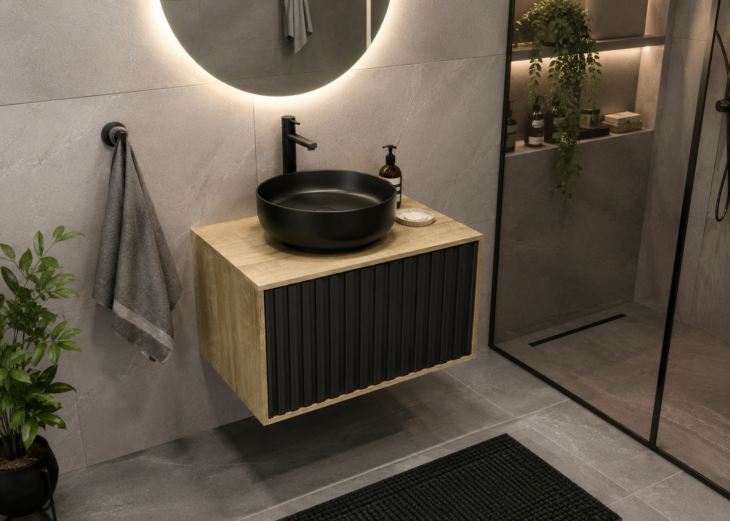 Mueble de Baño Flotante 60 cm