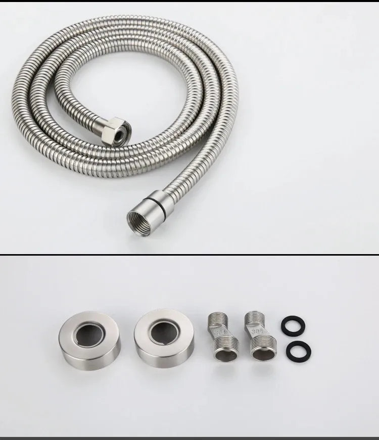 Barra de ducha cromada