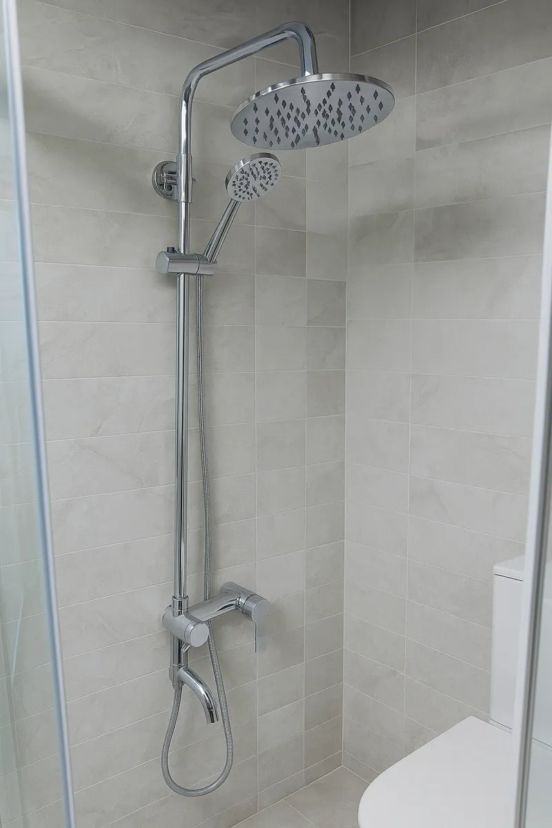 Barra de ducha cromada