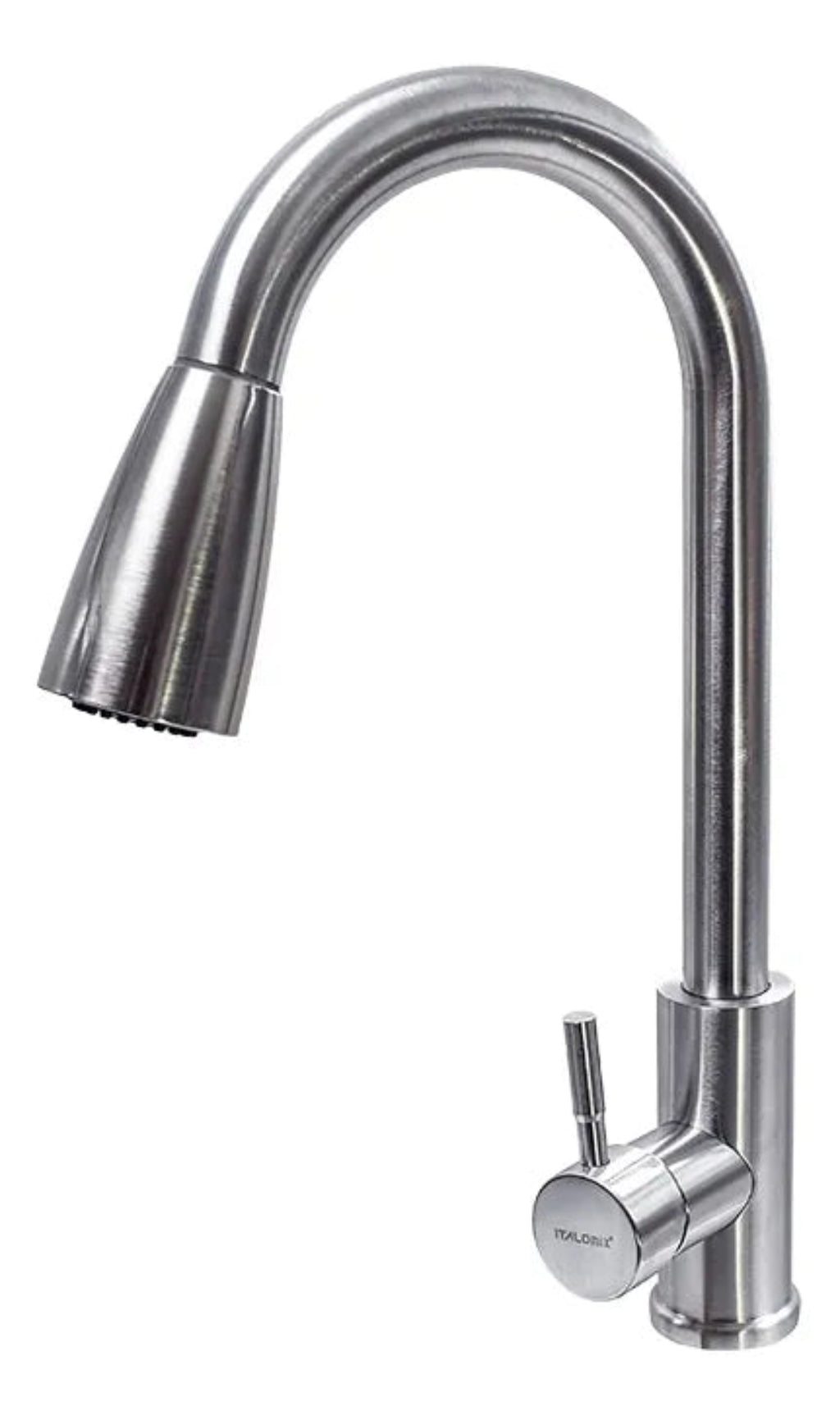 Griferia Extensible Cocina Satinada Mesada