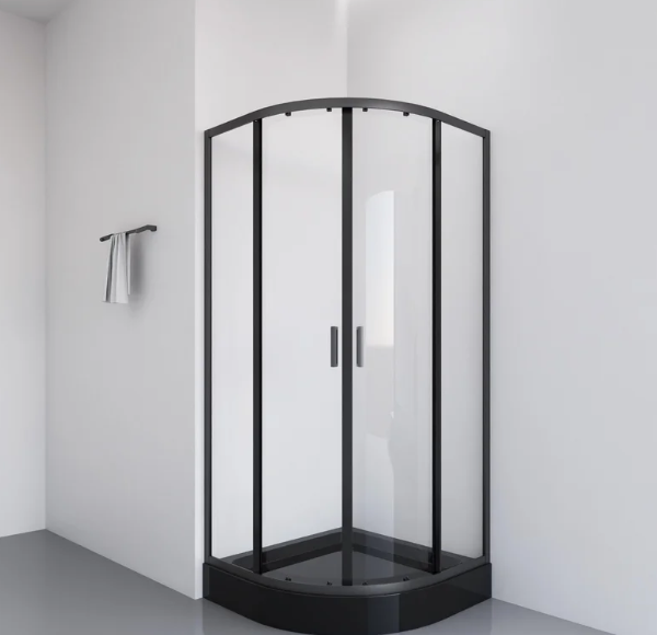 COMBO Cabina de Ducha Negra + Barra de Ducha