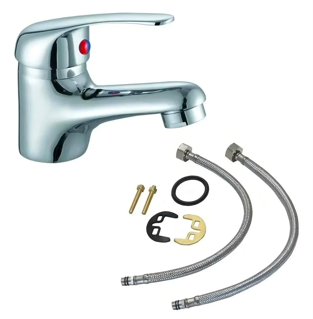 Combo Baño Completo 2 – Inodoro + Mueble Lavatorio + Griferías | 5 Productos